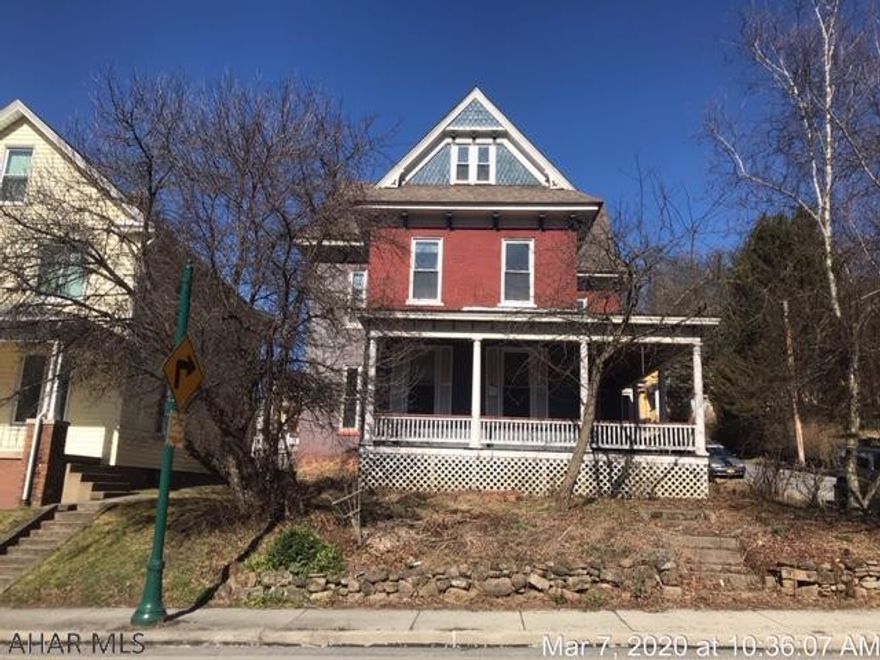 lots of room to roam in this large home.  Some original accents such as built in cupboard in dining room add interesting elements. Screened porch off kitchen and big wrap around porch for the summer nights.  Nicely landscaped. This is a vacant property with an absentee owner.  There will not be any sanitizing being done.  Showings are at your own risk.