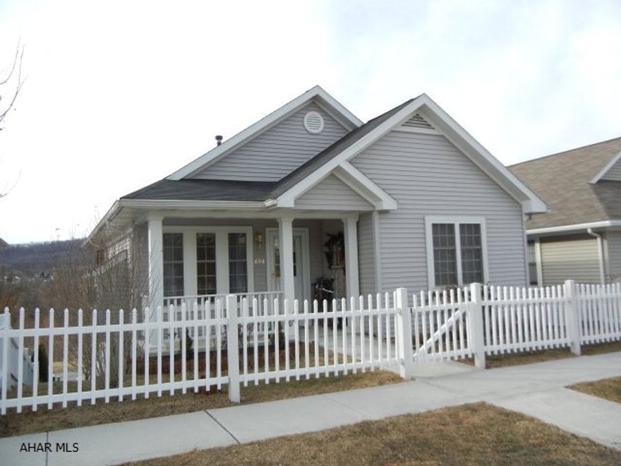 Maintenance free one story in Holliday Hills. Integral one car garage. Beautiful view from screened in deck. Borough of Hollidaysburg.