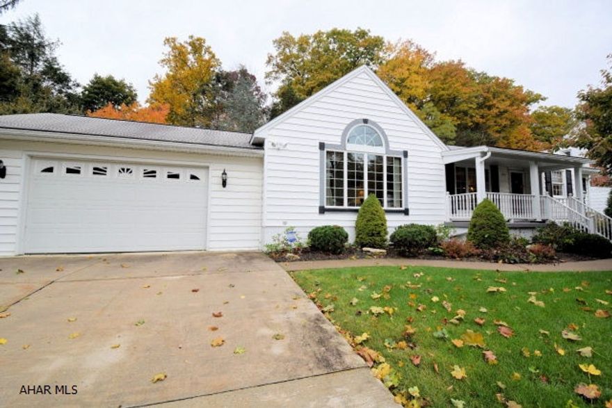 Pride of ownership is evident in this meticulously maintained ranch style home on Juniata Gap Road.  The addition  of the living room with cathedral ceiling, master bedroom suite, and two car attached garage (added in the year 2000)gives this home a spacious feel. Nicely remodeled eat-in kitchen with beautiful granite counter tops and ceramic tile floors and back splash.  Formal dining room for entertaining.  Den, computer, or TV room off kitchen (formerly a bedroom with a closet) leads to large screened porch overlooking the private back yard.  You'll love this home!!