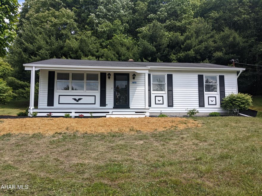 Move Right In! This home has been meticulously maintained and is an ideal ranch with 3 bedrooms and a large size living room. The eat-in kitchen is light and bright, and includes the refrigerator and stove.   Enjoy the views from the front porch, which has been completely updated with Trex decking. New side door deck, new 42 in. basement door, landscaping and parking area are additional enhancements! The basement is large with high ceilings and is a great additional space for anything extra! 200 Amp service; Electric heat; Patwell Contruction. Don't miss this home on 1.1 acres!