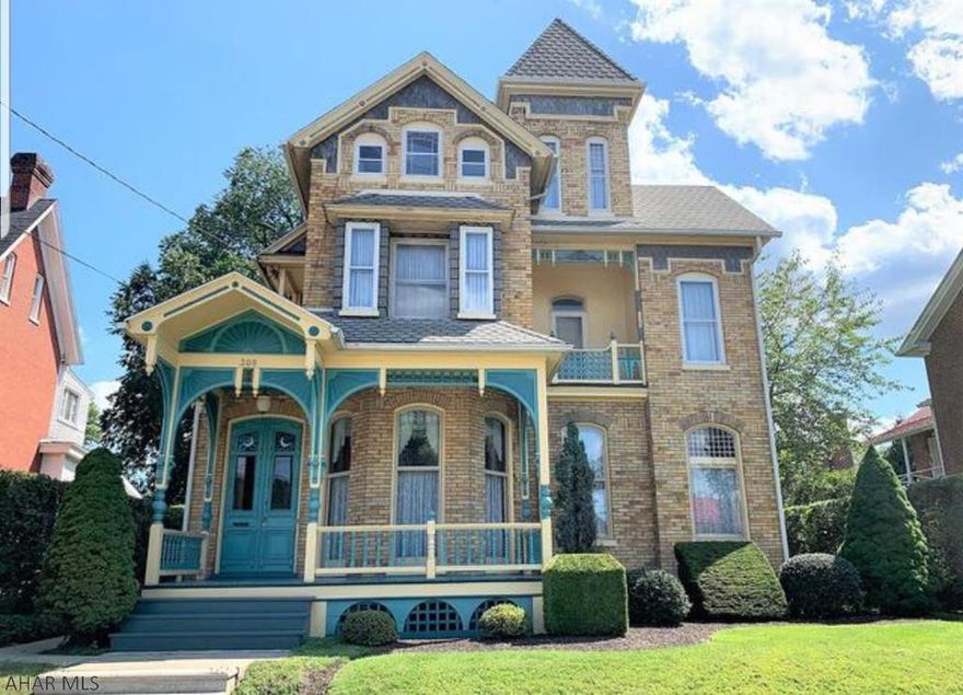Here's your chance to live in historic Bedford, PA, one of the most beautiful small towns in Pennsylvania. This picturesque downtown Victorian features a breathtaking entrance that will transport you to a gentler time with lavish original woodwork, a custom woven carpet and Victorian details throughout. The first floor sitting room features original floor to ceiling windows that open onto a generous, covered porch from which you can watch the seasons change in the valley. The second floor features three comfortable bedrooms and three new bathrooms. The third floor has plenty of space for your family. This lovely home also features a large patio with gazebo and shed, and a large, and one bedroom apartment over a separate full garage with workspace, which can be used for income or guests.