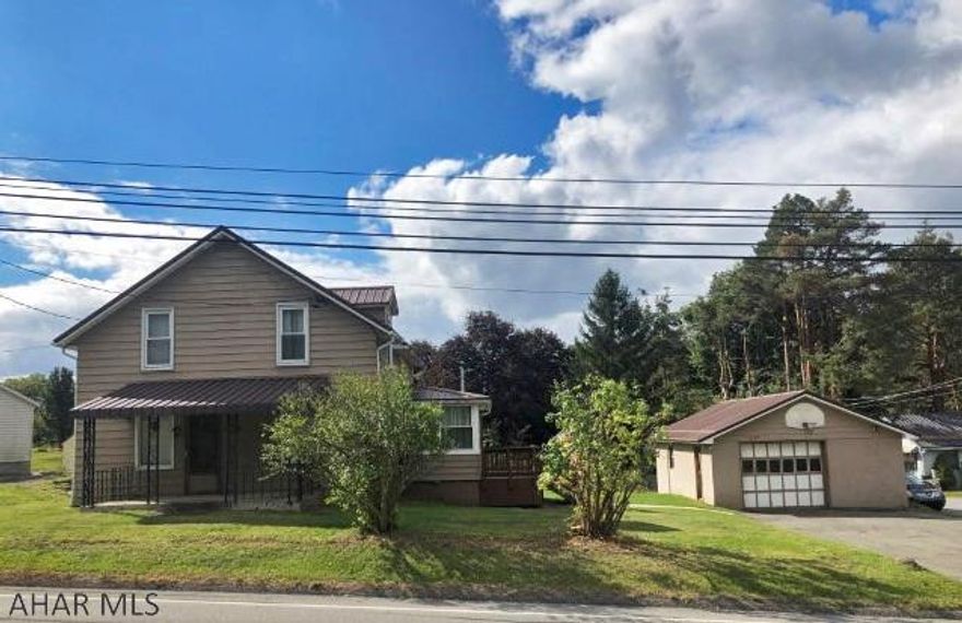 Conemaugh Valley schools... 1 1/2 story home with 3 bedrooms, 2 bathrooms & a 2-car detached garage. 1st flr. has a heated sunroom, living room, dining room, eat-in kitchen - stove & refrigerator included & a half bathroom. 2nd flr. has 3 bedrooms, a full bathroom & a pull down attic. Basement - washer & dryer included. Outside has a covered porch, blacktop driveway, partially fenced-in yard. New metal roof - November - 2019, forced air furnace - 2010, circuit breaker box. Call for your appointment today!!