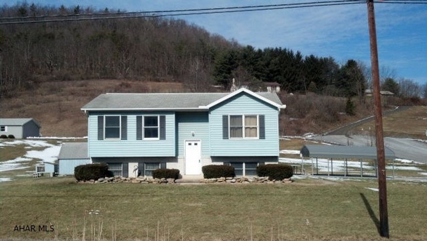 Affordable and adorable 3 bedroom, 1 bath bi-level home situated on 0.50> acre in the Bald Eagle Area School District.  Relax on the inviting back> deck overlooking rolling mountains in a country setting that is close to Bellefonte, State College and PSU, with easy access to I-80 and I-99.  For added convenience, storage shed, paved driveway, and carport awaits you.Inside,get cozy in the freshly painted rooms and propane heater. Excellent location and neighborhood for families; walking distance from Wingate Elementary and Bald Eagle Area Middle/High School.  As an added bonus,grab your fishing poles and take a short walk to Wallace Run, one of the best fishing around.