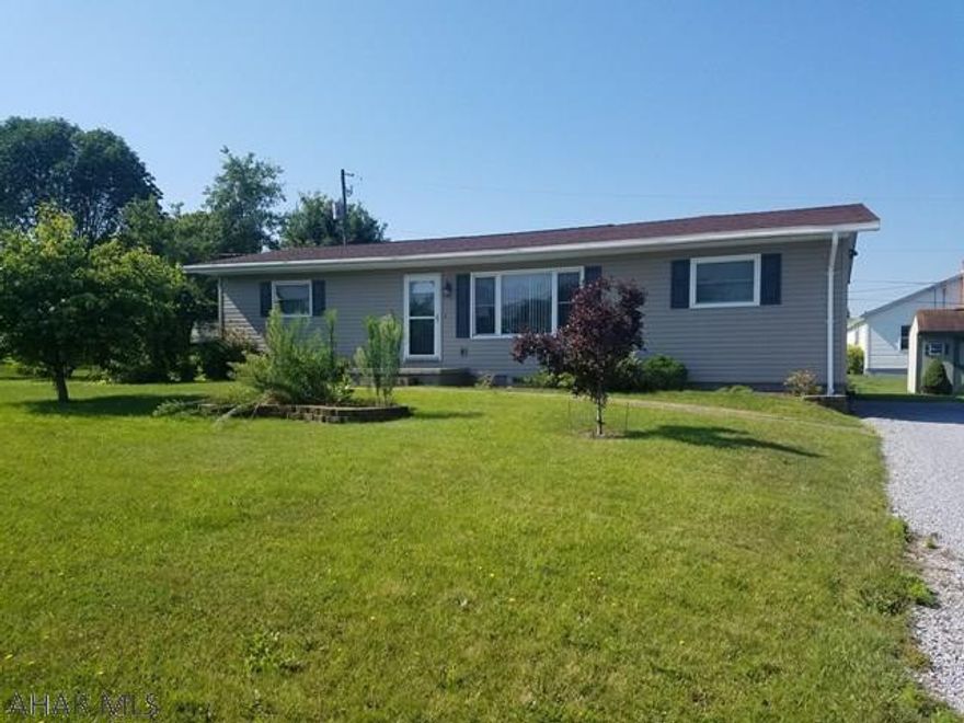 Owner is willing to rent on a 6 month lease for $900/month  plus utilties.  Move in READY 3bed 2 bath home in Northern Bedford School district. This home features an updated kitchen with tile flooring breakfast nook, partially finished basement with fireplace and bar, large bedrooms, and flat lot. If you like entertaining the nice backyard with fire pit and covered back deck will be PERFECT. Bring your finishing touches and this ranch can be your forever home. Call listing agent for your private tour today!