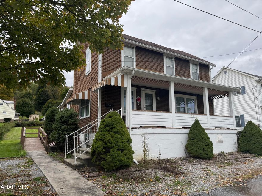 Two story 4 bedroom insulbrick sided home on a 50x150' lot. The home is being sold to settle an estate. 1st floor bedroom and 3/4 bath, 1st floor laundry. Great  home with some updated mechanics and a low price.  Refrigerator, washer and dryer included.