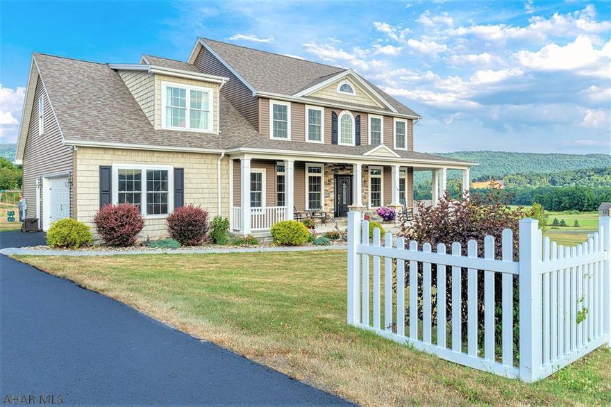 BRADLEY WAY BEAUT! Built in 2013, this 4-5 BR, 3.5 BA home looks like one in a magazine. If natural light is your thing it abounds in this home. Off the grand two story entry you'll find a den & formal dining. Kitchen incls granite counters, eat-in area & is open to the living room with a Mendota fireplace. This leads to a covered back porch where you can unwind & take in the yard & views! Also downstairs is a bonus bedroom & full bath. Upstairs you'll find remaining bedrooms, incl a Master Suite with Master Bath (soaking tub, stand-up shower, double vanity, walk-in closet), Laundry & another pristine main bath.Walkout basement has a gym, family room with wet bar, half bath & great storage/utility room. Nice location-beautiful setting, sits on an acre with addl acre for purchase behind it.