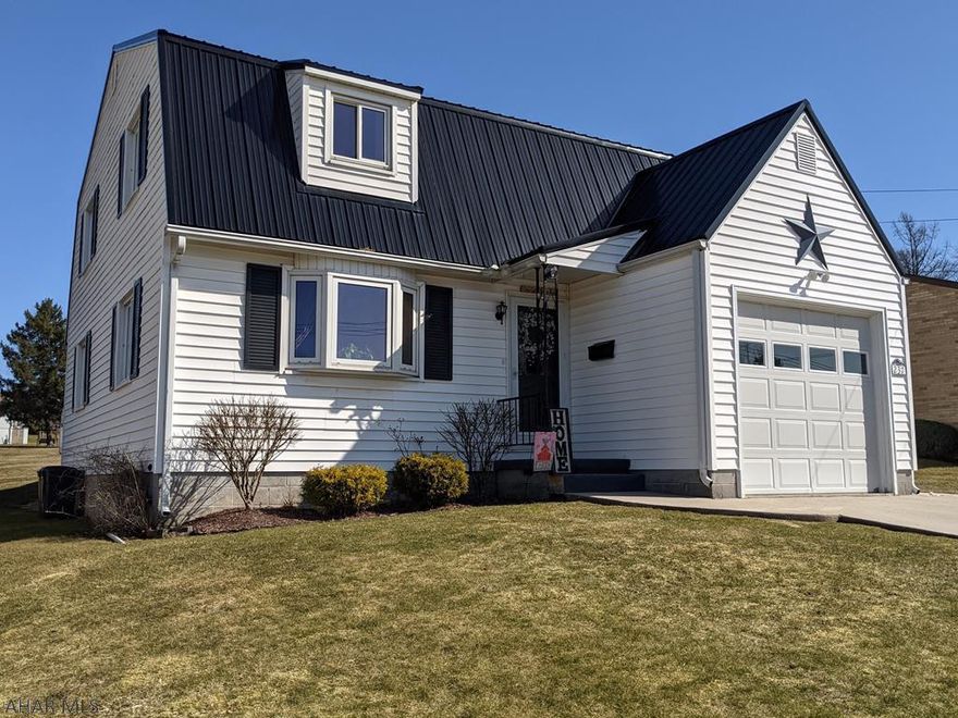 Move-In ready! 3 Bedroom and 1.5 bath home with ample closet space;  Half bath and Laundry on the main level with easy access to the garage and back yard. Full bath on second level with double sinks; Many updates to this home include a main floor open concept area, newer flooring and kitchen appliances, new roof 2018, new hot water tank 2019, porch carpeting, and new Olde World Structures Shed. An extra fantastic feature of this home is the completely finished recreation room in the lower level with bar area. Spacious back porch and large yard for fun and relaxation!  Natural Gas Heat and Central A/C.