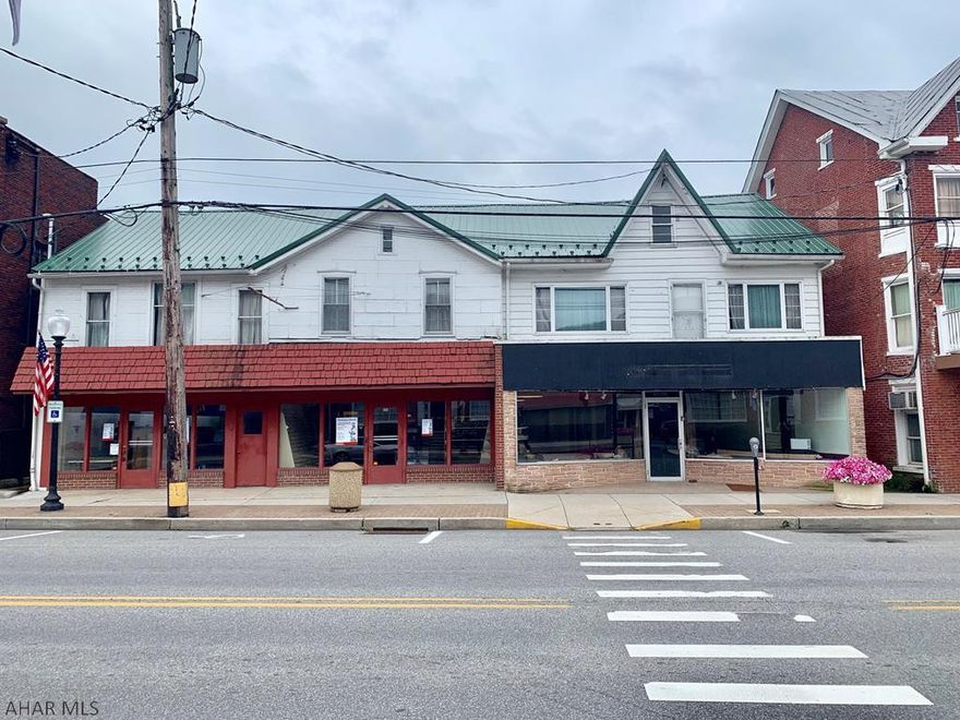 Great opportunity to own a commercial investment property on Main Street in Everett, PA. There is approximately 7950 square ft combined space between the two buildings. The main level areas of both buildings offer space that could be leased as retail or office space. Second level areas offer opportunity for multiple uses with some work. Plenty of parking spaces located behind the buildings plus on street parking. Interior photos available upon request.