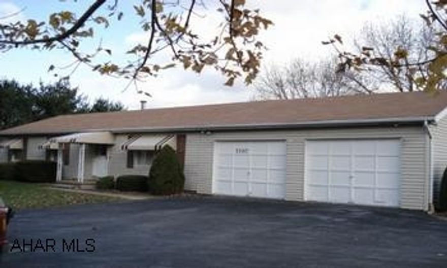 1-story vinyl home with 1 car finished attached garage.  Three bedrooms, 1 1/2 bath, full basement, thermo pane windows, fenced back yard.  Large covered deck. Nice level lot with fenced back yard with peaceful scenery.