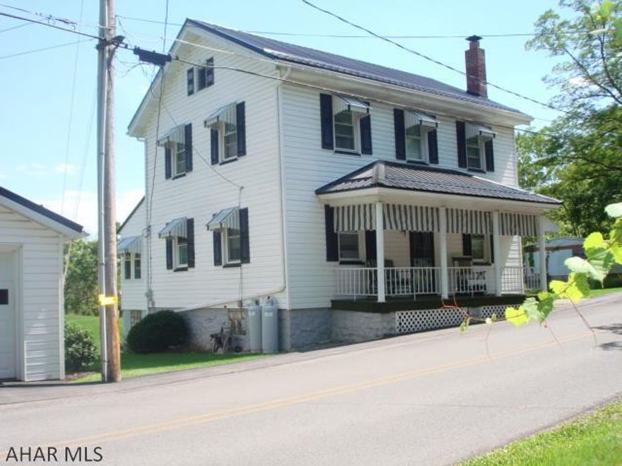 Meticulously cared for home. This lovely property has been gently lived in and so very well maintained.  This country home boasts 3 bedrooms, 1.5 bathrooms, 1st floor laundry facilities, metal roof in 2017, 2 car garage, all on 0.53 acre lot (recently surveyed in 2018).  Enjoy the front or back covered porches on a summer's day or the enclosed porch when there is a chill in the air.  A bright and cheery kitchen with ample cabinets and counter space.  Built-in shelving at the entry way to the basement for additional storage.  Don't miss this little gem in the quiet country side of Warriors Mark.