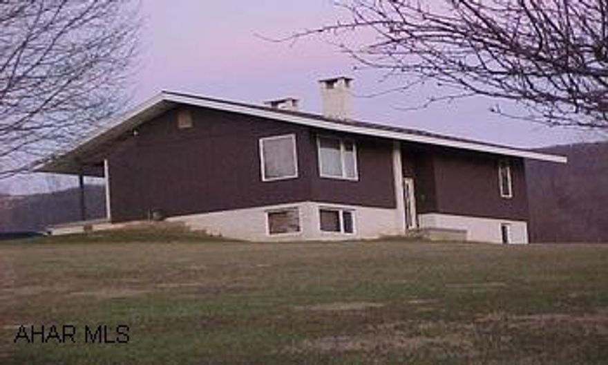 3 acres with well built home having central vac & oversized garage in excellent condition. Bellwood school district. 3 bedrooms, 1.75 baths w/ finished family room w/ brick fireplace. Garage 28x21. Extra lot 3-23B-3-11-1