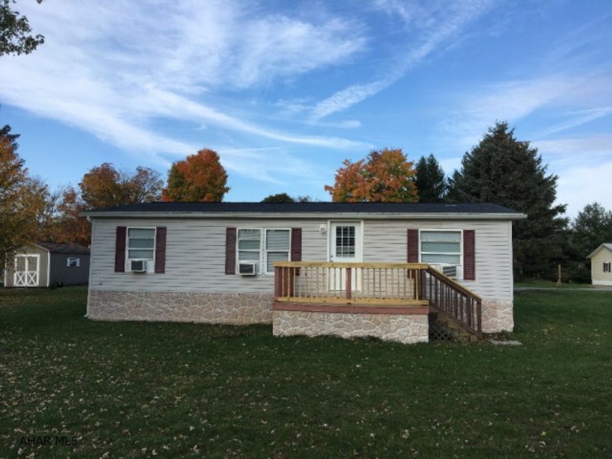 Great 2006 doublewide on 1/4 acre, in a private area of Duncansville. This home has just been repainted, new flooring installed throughout, new countertops, new front 10'x12' and 10'x12' back decks. Totally refreshed with easy one story living. Proposed 2017 Assessment taxes $737