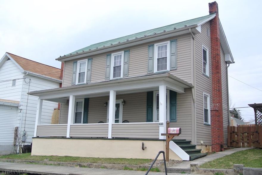 Very nice up to date home in heart of Roaring Spring.   Large rooms, with newer windows, flooring , paint, and more.   This home has an eat-in Kitchen, a back door mud room with closet, very spacious living area.  Updated bathrooms, and an open staircase.  Outside you can enjoy the large fenced in yard, a shed, off-street rear parking for 3, a deck for entertaining, and a cozy from,porch to sit.    I dare you to find such a home in the Cove area in  this price range....Just check out those LOW taxes!   One more reason that makes a a great value!