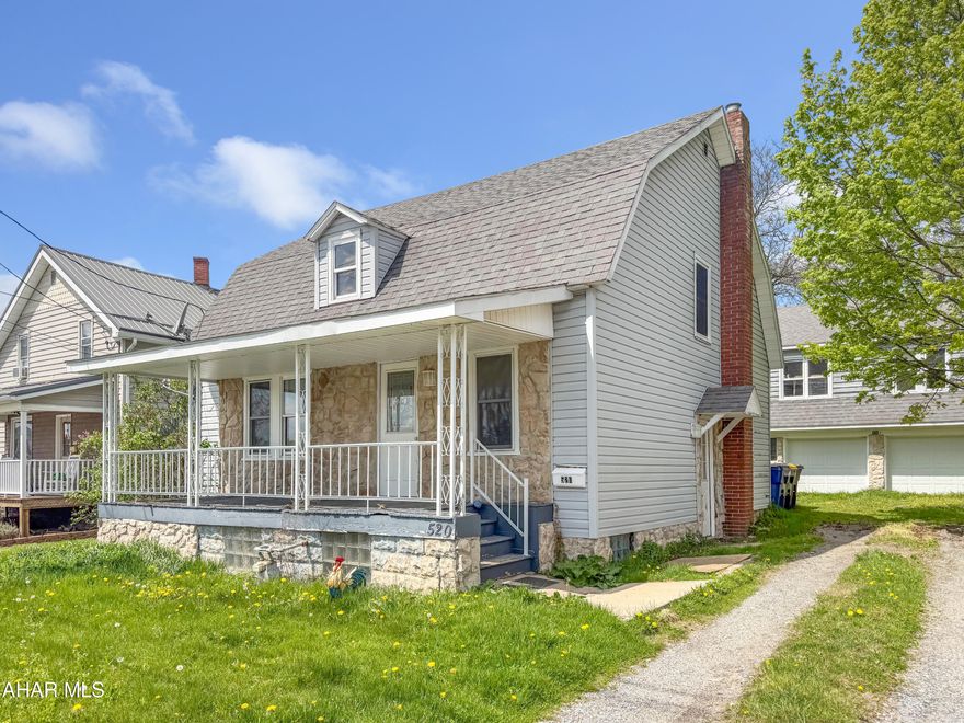 Welcome to 520 W Ogle Street in the Ebensburg Borough! This charming Cape Cod offers a rare opportunity with a potential second dwelling or workshop, ideally located directly across from the ball field and playground, and just a short walk to the Ghost Town Trail. The main level features a spacious foyer, a large sun-filled living room, formal dining area, and a cozy kitchen with classic oak cabinetry. Upstairs, you'll find two comfortably sized bedrooms and a full bathroom. The basement is unfinished but provides excellent storage space and includes laundry. Outside, enjoy a covered front porch, off-street parking, and a large private yard. A standout feature is the detached 2-car garage with a potential apartment above, offering excellent possibilities for additional income, guest space, or a workshop. The upper unit will require a new sewer line and heating system to be fully functional. Don't miss this versatile property in a prime in-town location. Call today to schedule your private tour!