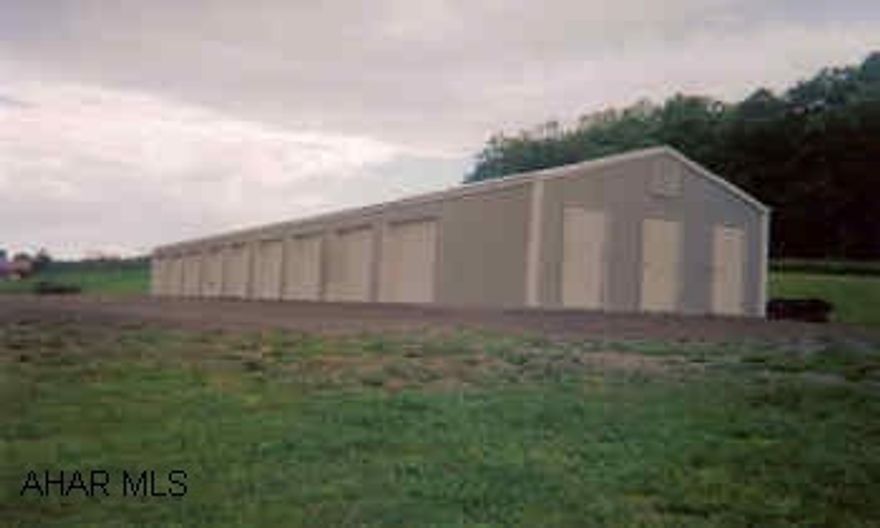 12 storage units on 1.82 acres.  Door openings for the 10'x20' units are 8' wide and 7' high, openings for 6'x10' units are 3'4" wide and 6'8" high Rentals: 10'x20' - $55/mo., 6'x10' - $30/mo.