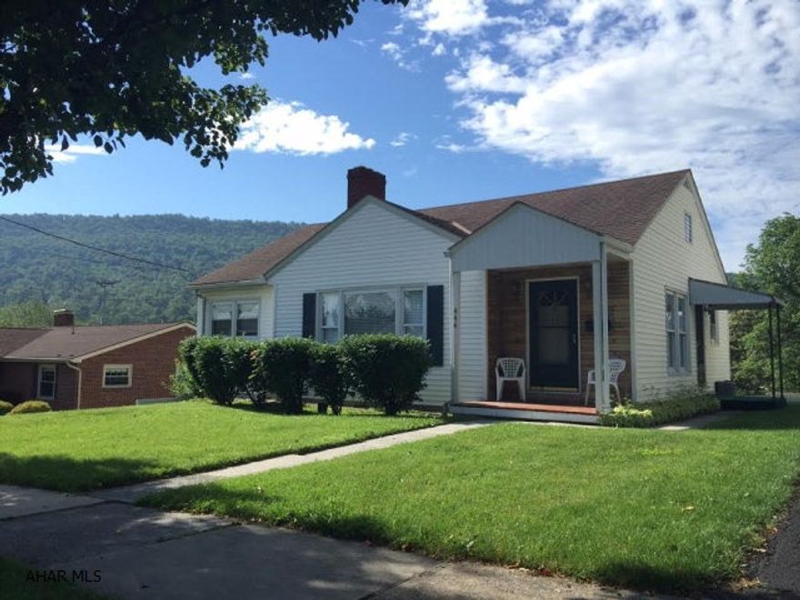 Convenient location for this charming rancher in Bedford.  Located just 1 block from Bedford HS, with a large, level backyard.  Refinished hardwoods, updated bathroom, spacious living room, paved drive w/ integral garage, storage shed, partially finished basement w/ wood stove.  Absolutely can't beat this location.