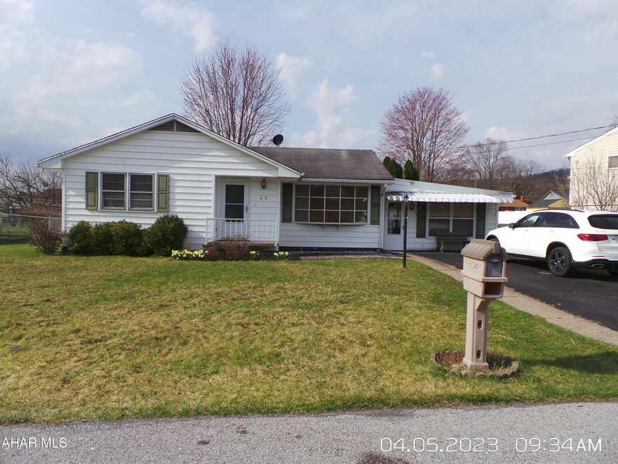 With some TLC, this will make a great home.  2 bdr, 1.5 bath, hardwood floors, flat fenced yard, central air, lg 4 season room with wall heater all in a great neighborhood.  Seller will not make any repairs.