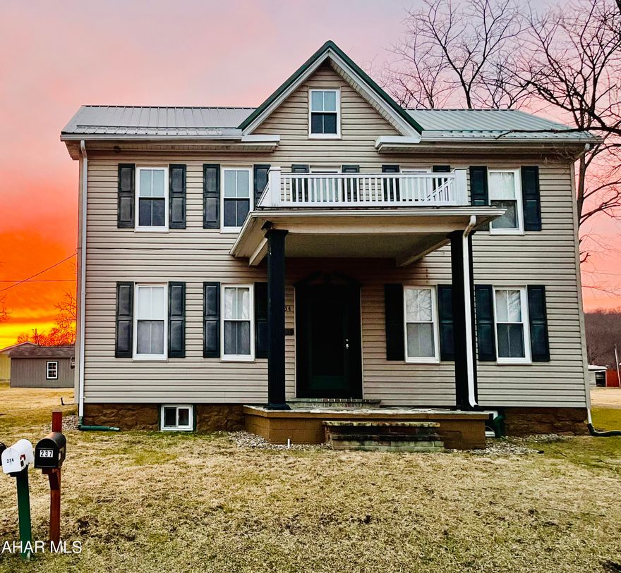 Welcome home to this charming, 1860's civil war era Colonial! This well-maintained and loved home is located in the heart of Schellsburg; close to amenities, within 1 mile of popular Shawnee State Park and walking distance to The Zone Fitness Center! Large windows allow ample natural light and the main level boasts 9-ft ceilings and spacious, unique archways. All bedrooms and full bath located on second level; all were renovated fairly recently. This is located on a quiet street and has backyard access through the kitchen to a covered patio. The backyard is the perfect place to relax and unwind in the evening by the firepit with string lights. There is a shed in the back corner of the lot for yard equipment and extra storage. This won't last long - come see this updated historic home!