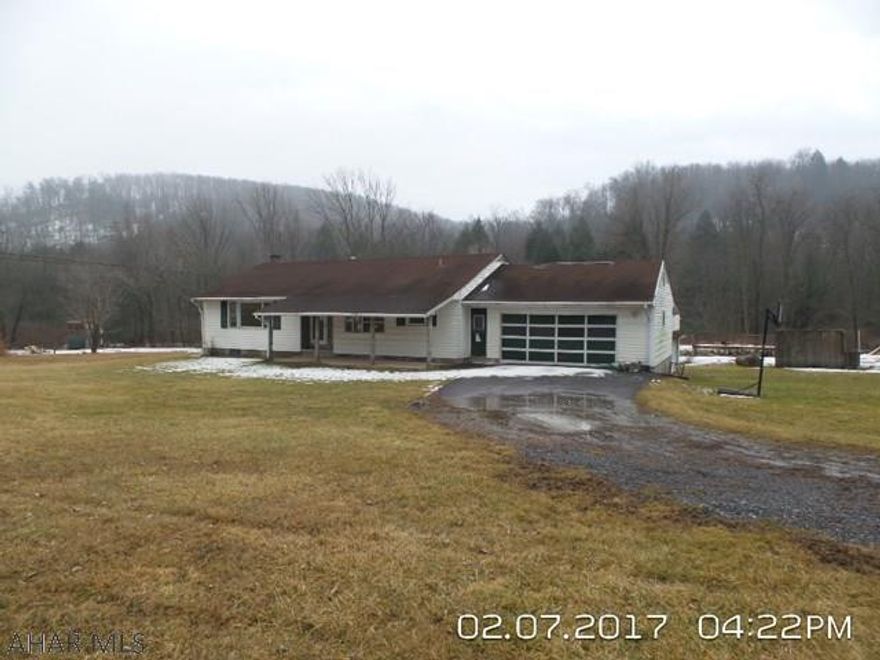 Great opportunity just minutes from State College!  1.87 acres with 4 bedroom, 2 bath home with partially finished basement!  A little TLC will bring this one story back to life!  2-3 car garage, and oversized workshop in the lower level!  Priced for immediate sale!  Contact Listing Agent for Seller Disclosure form prior to writing an offer.  Seller requires that potential buyers executed the Disclosure and submit with their offer in order to be considered.