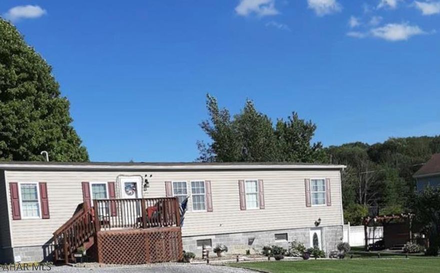 Come tour this welcoming home with 3 bedrooms and 3 full bathrooms! Open concept living, dining and kitchen. Large double pane windows for tons of natural light throughout the home. Well equipped kitchen with a breakfast bar, that walks out the covered deck. Master bedroom with double closets and large master bath. Two additional bedrooms with a bonus room, that is currently being used as living room. This home sits on a full foundation, which is finished nicely. A tiled foyer space that walks out to the front yard and cozy family room with pellet stove for additional heat source. Full bath with plenty of additional storage. Utility room with more storage is 24'x17' that houses the oil tanks, hot water tank, and additional electric panel. Call to see this very well cared for home!!