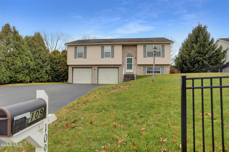 This very well kept home is move-in ready! It's located on a private street just a few minutes off of I-99. The owners have maintained and improved it over the years. On the main level, you'll find the living room, kitchen, full bath, and 3 bedrooms. Off the back of the house is a large addition, adding on a spacious dining room and sitting area connected to the kitchen. There's also a deck with a staircase that leads down to the backyard and patio below. On the lower level, you can enjoy a large game room that was added along with the dining room. These two spaces give you lots of flexibility and extra space for entertaining. There's also a second bonus living room space, half bath, laundry closet, and utility room all on the lower level. Between the convenient location, well kept exterior, and spacious interior you'll fall in love with this home. **Reason for being Back on the Market: Buyer Financing was Withdrawn***