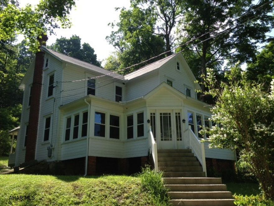 This beautiful property is located just outside Ashville and sits on 7.8 acres.  This 3 bedroom 2 bath property has new roof, new windows, newly painted outside, new cement steps, new furnace and hot water tank.  Inside is in need of refinishing.  Priced to sell.