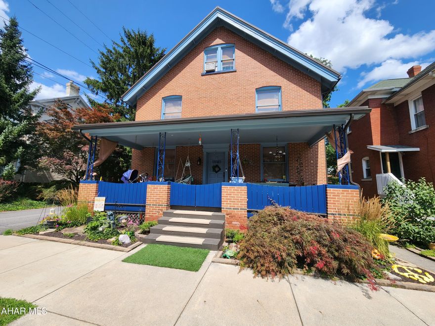 Welcome to 512 Wayne Street in the Historic Borough of Hollidaysburg.  This unique 5 bedroom 1.5 bath home will surprise you with the amount of space it offers. The first floor has a front office, half bath, living room, dining room, kitchen with walk in pantry, and enclosed porch. The second floor has 4 bedrooms and full bath. The third floor has a large 5th bedroom with forced air heat and large storage space. The outside of this home is perfect for someone looking for low maintenance. The sellers have fenced and installed artificial landscaping turf in the back entertainment area making mowing grass a thing of the past. The side of the home offers beautiful landscaping and a community library.  So many local amenities within walking distance making this location perfect! Complete list of upgrades and renovations available with listing information. Call listing agent for more information.