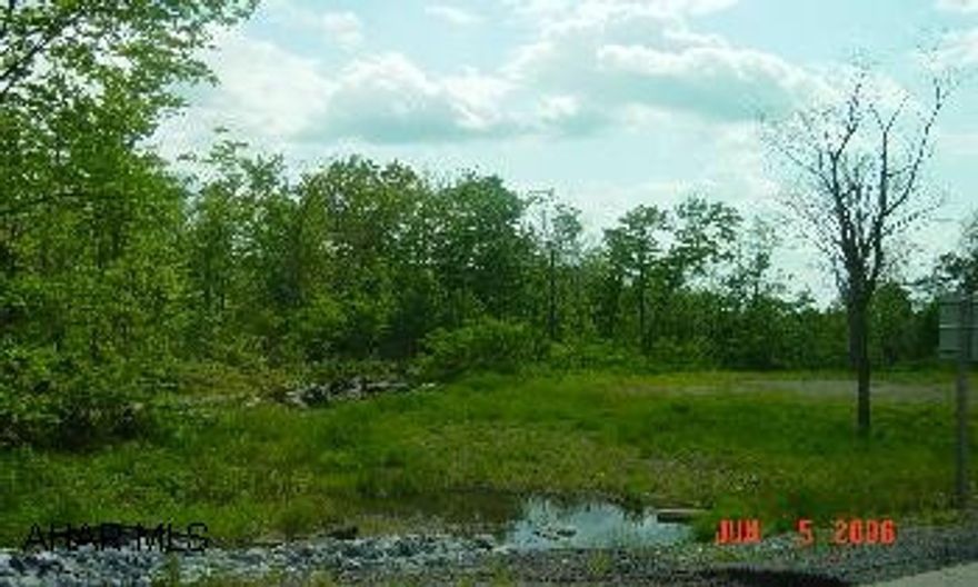 Jackson Twp, Cambria Co., 30 wooded ac. 10 mi. from McDonalds in Ebensburg along Rt 22 prop is on left side of rd when you are traveling West on 22 bcs barrier, u can't turn left from hwy, just past prop (just in Indiana Co.) there is a turn to get on 22E Perc test completed.