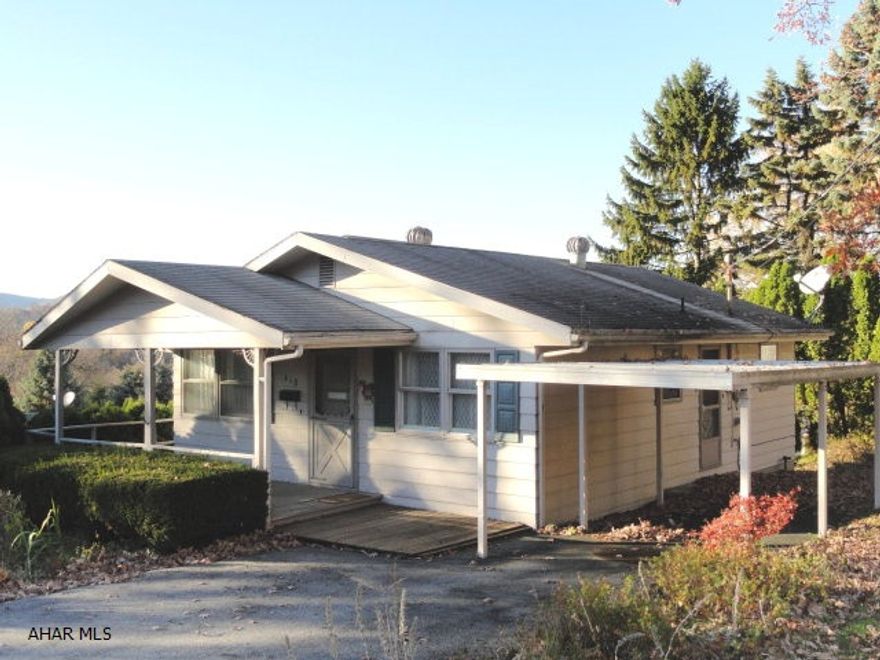 Charming one story, 2 bedroom, 1 bath home in the Lakemont area. Large living room and kitchen area. 1st floor laundry, 2 sources of heat & central air. Large covered deck and carport. In a great family oriented neighborhood, close to Curve Ball Park. If you are looking to downsize, look no further. This house is perfect!