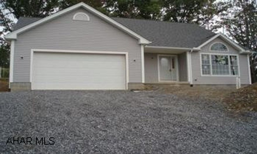 1 1/2 story 3BR home. First floor laundry, great room w/vaulted ceiling, gas fireplace, ceramic tile hearth. New Construction - Beautiful 1 1/2 story with three bedrooms and attached two car garage. Master Suite with Jacuzzi and laundry room on first floor, hickory cabinets in the kitchen and bathroom; gas log fireplace with ceramic tile hearth in great room; white trim; and ceramic tile in the foyer, kitchen, dining area, laundry room, and powder room. This new home has a full basement, and a concrete patio, and is located in a great neighborhood. Spacoius country setting.