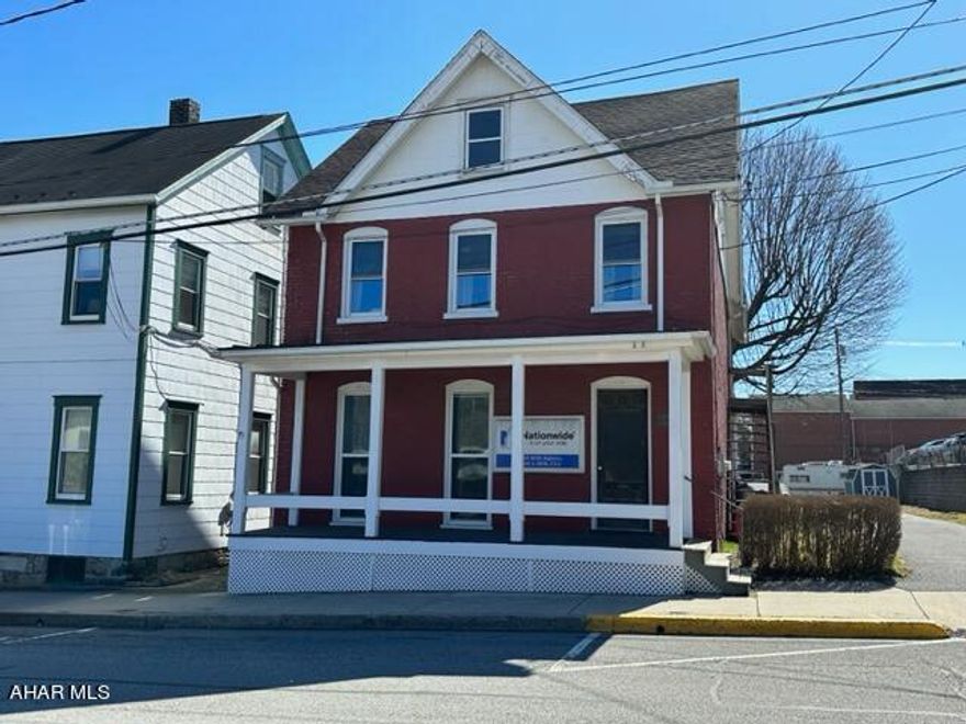 Brick multi-unit building located in historic downtown Bedford PA.   First floor commercial office space with 2 second floor apartments.   Ample off street parking.  Property is currently fully rented, only the building is for sale, no business is being offered as part of this sale.