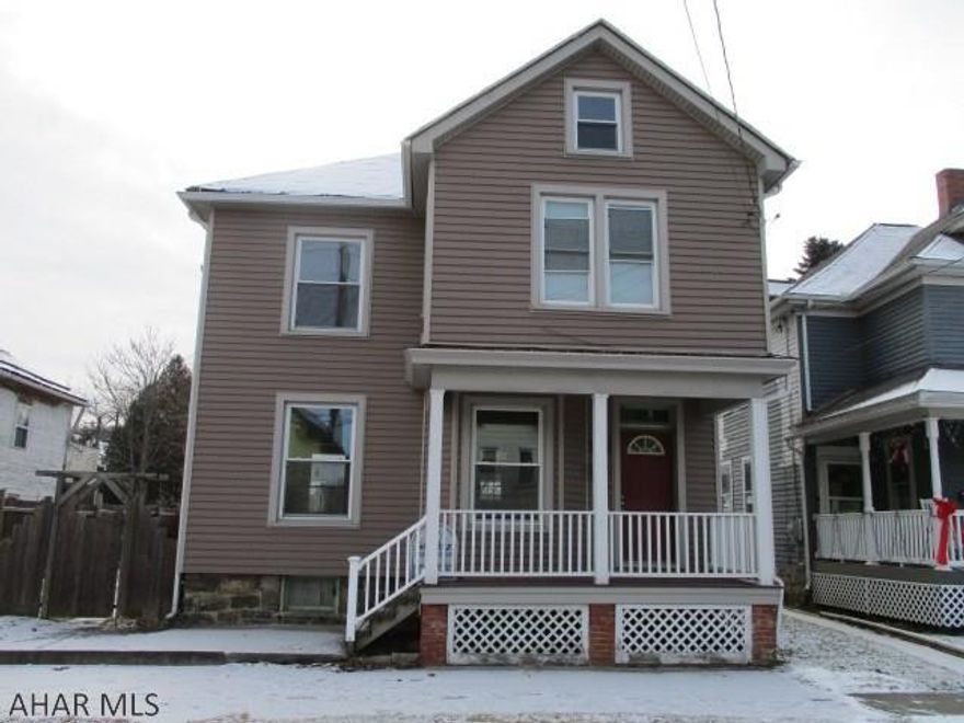 Bank owned , sold "as is, where is " . Newly sided and windows, Nice hardwood floors, good character , Large fenced yard, 2 car garage.