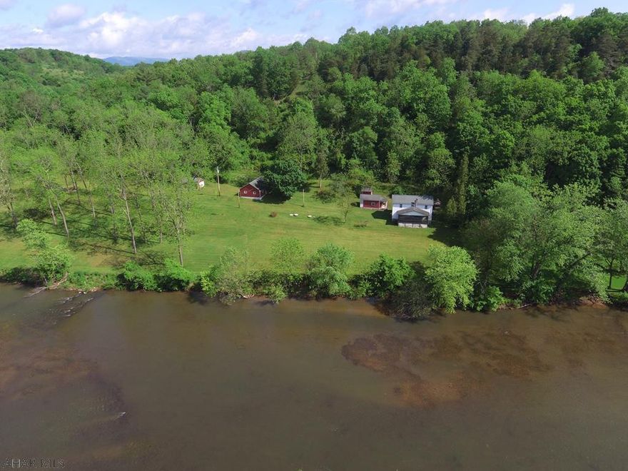 Are you looking for a place to kick back and relax and enjoy the outdoors? Well look no further than this secluded property along the Juniata River. This property offers a 3 bedroom - 1 bath home, screened in porch overlooking the River, multiple outbuildings, 800'+/- of river frontage, pond, 5 +\- Acres and much more. Properties like this one don't come available very often so don't let this one pass you by.