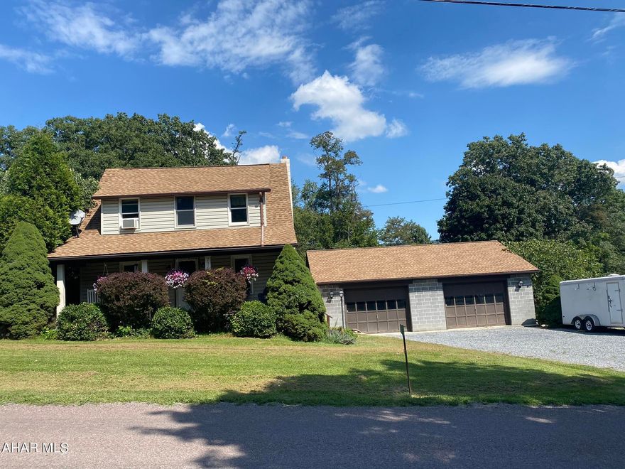 Move in ready home in Colerain township! Ready for your family. Beautiful flat yard, over an acre of space for your gardens or room for the kids to play. New shingle roof on home and garage. 30x38 oversized heated two car garage or workshop space. 12x24 shed for more storage for lawn equipment or hobbies. Back deck for outdoor entertaining or relaxing. Quiet area for peaceful privacy yet only about 3 miles from Bedford! New luxury vinyl plank flooring in the main living area, new main floor heat pump for air and back-up heat. Pellet stove keeps oil costs low. 3 Bedrooms, 1 full bath and 2 half baths. Updated kitchen, den or mud-room area and plenty of storage space. Spacious basement with laundry, hobby room and walk-out. Set up your showing today!