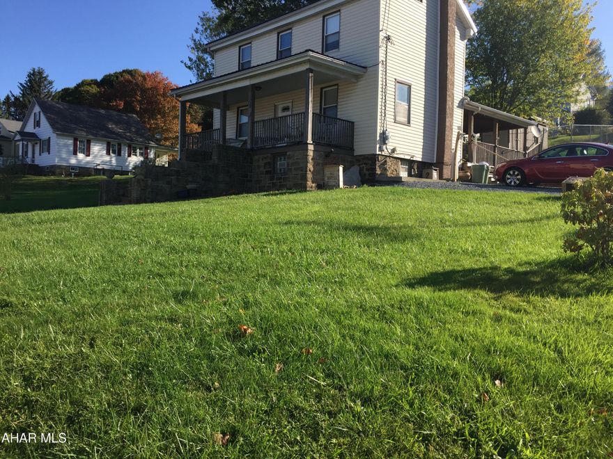 Charming and well maintained 3 bedroom home in Gallitzin Boro.  Updates to this property include 200 amp electric service, metal roof, updated kitchen and bath.  On the first floor there is a bonus room that could be used for an office or 4th bedroom.  Laundry is conveniently located on the first floor too.  The bedrooms on the second floor are nice sized with room for storage.  All three bedrooms have ceiling fans.  The bonus room and living rooms also have ceiling fans. If you want a great outdoor space this property has it.  A large covered outdoor deck which is great for entertaining and a huge  partially fenced back yard for your children and pets.