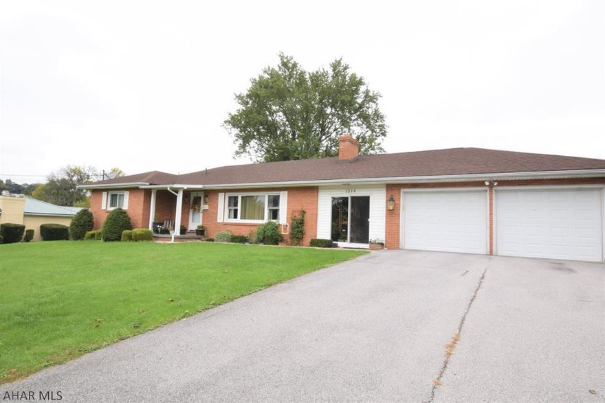 This is an amazing all brick ranch home on a very large lot in Pleasant Valley.  Nice updated kitchen open to the large dining area.  Living room with gas fireplace.  Three nice sized bedrooms including master bedroom with half bath.  Cedar closet for those valuable woolens!!!   Finished basement with large family room with fireplace,  walk-in 3/4 bath with dual shower heads, laundry room and bonus room.  Really nice breezeway to oversized two car garage.  Newer windows throughout.  Rear patio with so much room to expand and make a fabulous outdoor entertaining space.  The possibilities are endless in this beautiful home.