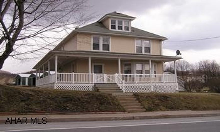 Large 2-story frame/vinyl construction, 4BR/1.5BA. 2 car block garage, wraparound porch, large lot. All thermo pane windows, original woodwork, full unfinished basement. Newer oil HW furnace, large rooms, Ultra-violet water system.