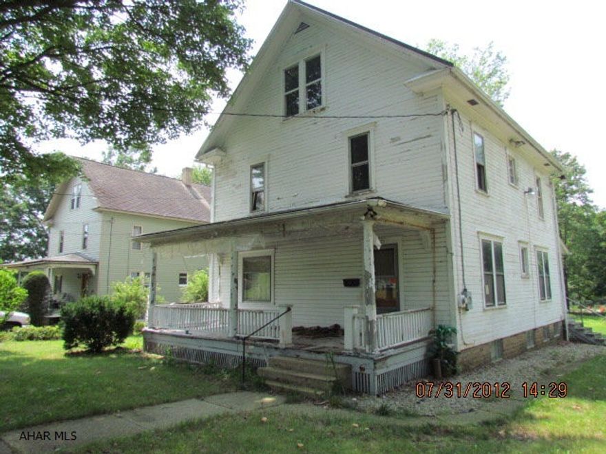 6625 Rt 403 N, Heilwood, PA 15745- spacious two story home, large flat lot, wood floors throughout, finished and heated attic could be additional living area, lots of potential.