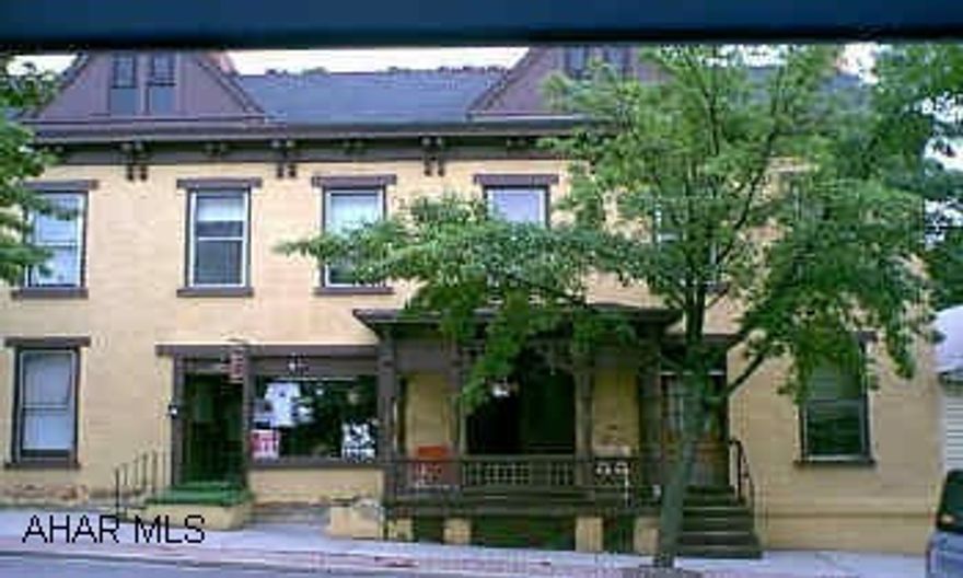 5 unit Building - 1 Commercial tenant & 4 Residential tenants Total Income Bldg & garage  2,035.  One gas service.