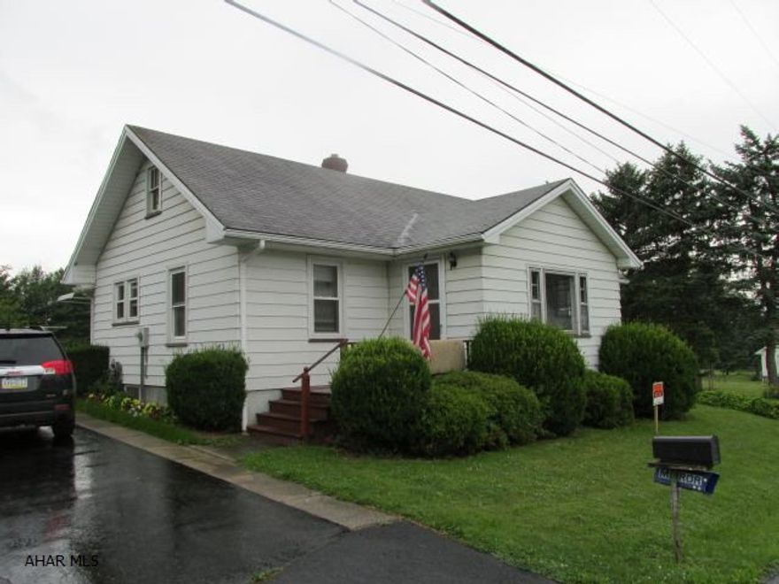 Adorable 2 bedroom bungalow on huge level lot, easy access to I-99, won't last. New windows, steel exterior doors, roof 6 years old, newer furnace, updated electric, good mechanics, paved driveway, aluminum sided, detached 1 car garage w/opener.