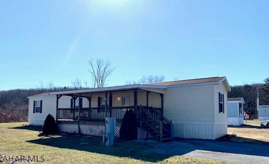 Well Maintained and Move in ready! Great starter home or looking to downsize this is the perfect home for you!  New Central A/C 2019, Thermopane windows w/ new 3 inch wide blind, freshly painted and newer carpeting in the living and hallway. Laminate flooring in the kitchen, heated/AC bonus room. A 12x14 front deck to relax and have a cup of coffee or enjoy those evenings grilling dinner outside. Trash is included in the Lot rent. Nice paved driveway parks 4 cars easily and secured mailbox provided in the community mobile home park.  New owner has to make application and be approved before purchase. New owner can move the trailer to a new location.