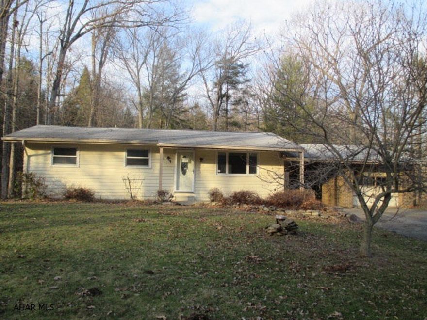 1 Story Tyrone area home on 3/4 acre. Nice, secluded lot on the outskirts of town. Needs some work, but perfect for someone looking for some country living. AS-IS sale. Seller will make no repairs. Seller requests cash or rehab offers only (property will not qualify for most forms of financing). Mold and moisture on property. Property in need of a new on-lot sewage system. Well may have to be relocated so not in proximity to on-lot sewage system. Hot water heating system and plumbing missing and/or damaged.