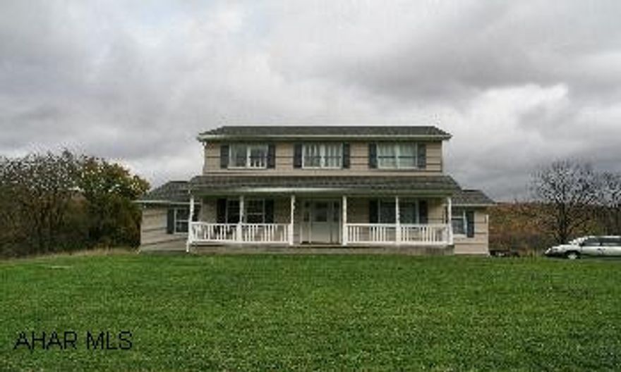 House is plumbed for Central Air.  Prepped for Central vac.  2 separate attics for storage.  Plumbed for bath in basement. Newly built 2 Story Home in the country located on 2.68 acres.  Large 1st floor master suite.  Heated floor in master bath.  Family room with brick fireplace.  Oak kitchen.  1st floor laundry.  3 large bedrooms on second floor plus den/office.  Tons of storage space.  5 zone heating, very efficient system.  Both full baths have private toilet area - nice feature.  Beautiful hardwood floors.  Much, much more.  All of this located in a Beautiful Counry Setting!  Private!  You've got to see this house!