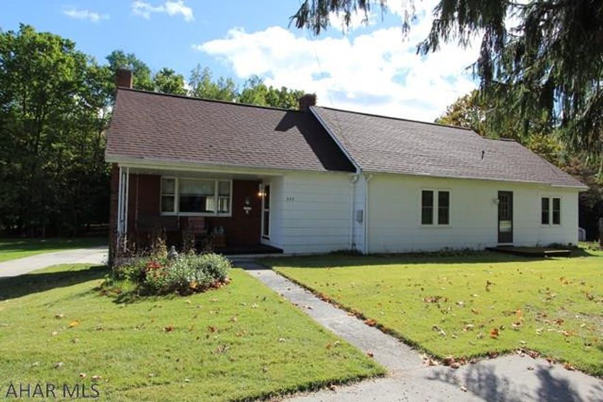 This 2 story Cape Cod Home w/Basement is Situated on a 2+ acre - Scenic & Level lot * Home boasts porches on Front & Rear of Home * 3 Generous Size Bedrooms, w/Master Sitting Area to Convert to 4th Bedroom * 1 1/2 Baths * Attached 2 Car Garage & Detached 1 Car Garage/Workroom * Large Family Room Addition w/Office * Huge Floored Attic Storage Room * Stocked Fishing Pond w/Dock * Additional Shed by Pond. Full Unfinished Basement w/Washer & Dryer * A must see - convenient to Rt 36 & minutes to town!*