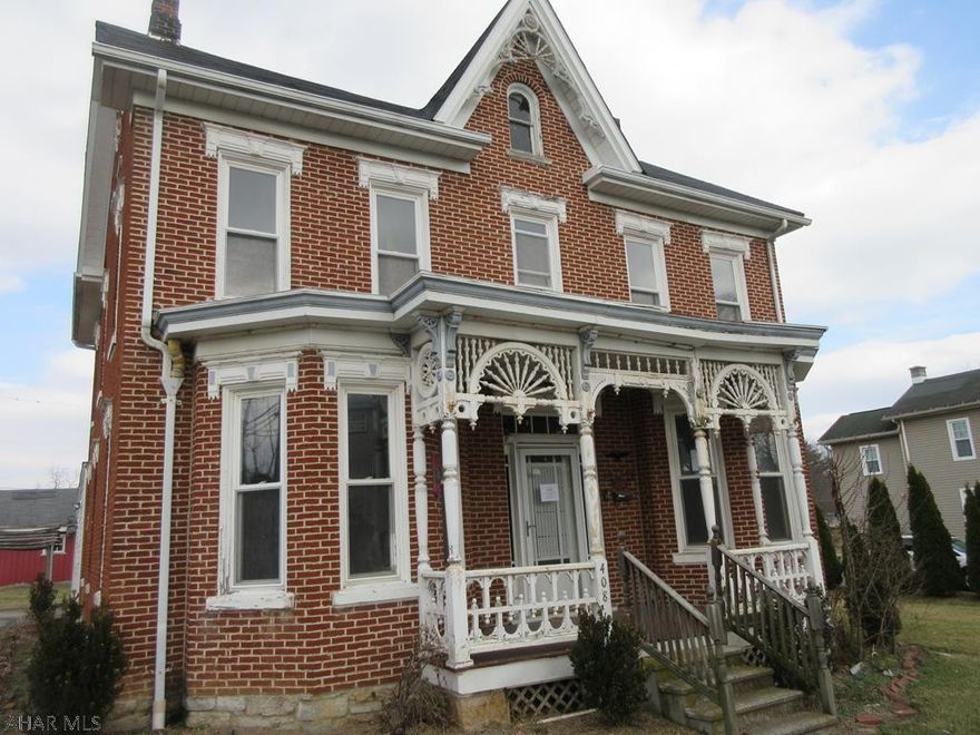 Large 2 story Martinsburg charmer with first floor addition and detached garage. Really nice family room w/ woodburner, spacious kitchen w/ dining peninsula and eating area plus formal dining room with bay window. Large living room with beautiful ornamental fireplace. First floor half bath and laundry. Asset built prior to 1978 lead based paint potentially exists. May qualify for seller financing (Vendee). Buyer pays both transfer taxes.