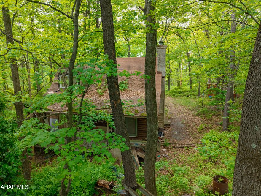 Just over 5 acres of wilderness in Bedford County! Create your forever home or a weekend retreat on this serene property. Wooded, flat, private, and peaceful, it awaits its new owners. Electricity is on site. Cabin needs TLC.  A must-see!