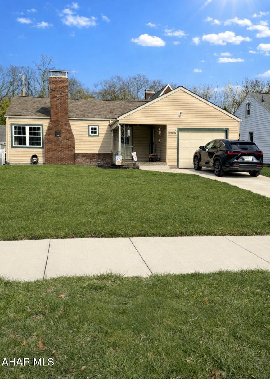 Welcome to this charming and well maintained one-story home located in a highly desirable neighborhood.  this cozy residence features 2 spacious bedrooms and 1.5 baths, offering comfortable and functional living all on one level.
Step inside to find beautiful new flooring and fresh paint throughout, creating a clean, modern feel.  The inviting living area is perfect for relaxing or entertaining, complete with a warm wood-burning fireplace that adds character and charm.
This home has been thoughtfully updated with major improvements including newer windows, roof, furnace, and central air- giving you peace of mind for years to come.
The full basement provides abundant storage space, a half bath and additional room for a family or recreation area, giving you flexibility to fit your lifestyle
Outside, enjoy the convenience of newly installed concrete driveway and sidewalk, along with a one-car garage for additional storage or parking. Open house Sunday 3/29/2026  12pm-130pm