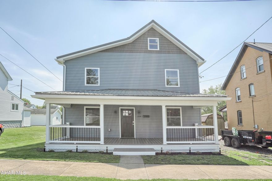 This home is the definition of Move-In Ready.  The first floor boasts two separate living areas, a beautiful dining surrounded by bright bay windows, a laundry/mudroom combo, and a powder room. But, the true crown jewel of this house is the High-End Kitchen. From the touch-fridge and black stainless steel appliances to the sparkling quartz countertops, no dollars were spared to make this your dream kitchen. (There's even a cup cleaner in the sink!)    Upstairs there are 3 bedrooms with luxury carpet, and a master fit for a king (Or Queen!!!) with a walk in closet and a master bath with a custom decorative tile shower, and a double vanity.   Outside enjoy the cool summer nights on either the covered front porch, or on the huge back deck. 

Come on in! Stay a while! 

Call today for your Private tour!