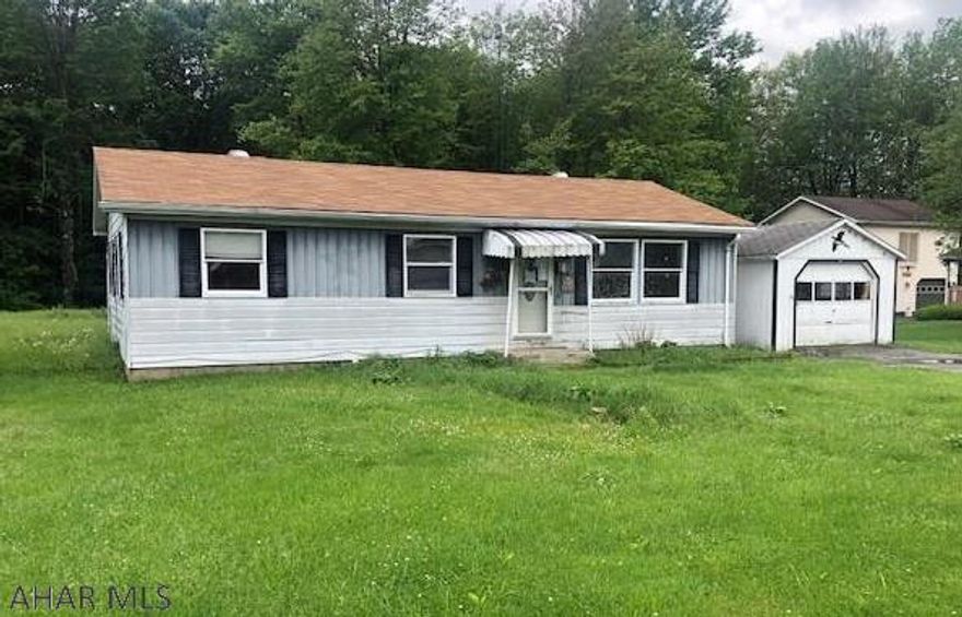 Cozy 3 BR 1 BA ranch with 1 car garage in beautiful neighborhood for sale AS-IS