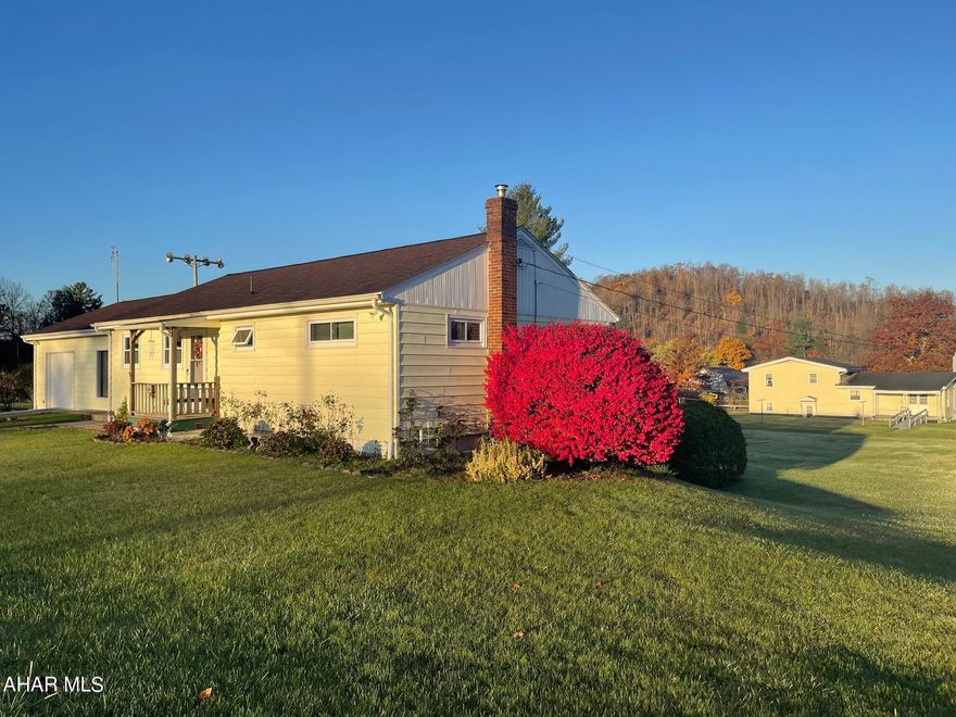 Wonderful Ranch Home on a Flat .43 of an Acre Corner Lot. This Home Comes with the Convenience of Being near a WalkingTrack, Community Park with Play Ground and Baseball Fields! 3 Bedrooms, 2 Baths. Family Room with Large Windows...lots of Natural Light. Eat in Kitchen. Living Room with Door to a Comfy Covered Porch for sitting in the evenings. Beautiful Hardwood Floors. Basement is partially Finished...Features a Kitchen Area with Stove, Microwave and Freezer. Family Room, Laundry Room, 3/4 Bath, Huge Workshop Area. Lots of Storage. There are Two Attics for even More Storage. Walk out to the Back Yard and Closed in Patio. Thermo Windows Throughout the First Floor. Nice Closet Space. Plus it's Just a Short Drive to Prince Gallitzin State Park. This is Truly the Perfect Family Home!
 Lots of Room to Spread out!